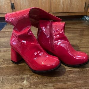 Red go go boots